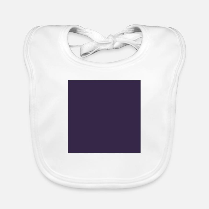 Dunkelviolett, Violett (auch personalisierbar) Baby Bio-Lätzchen