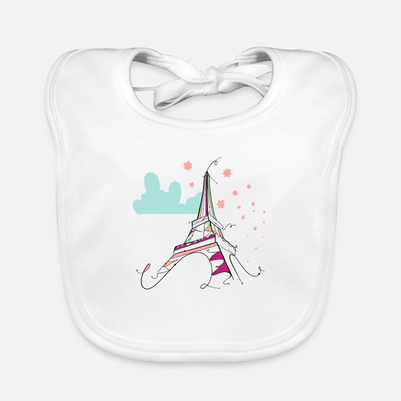 Eiffelturm Baby Bio-Lätzchen