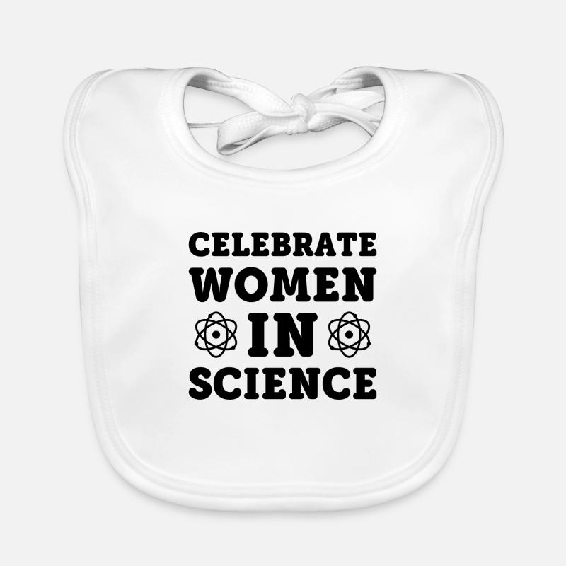 Women science gift saying nerd Organic Baby Bibs