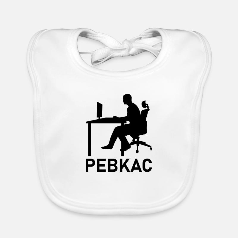 Cadeau d'informatique de programmation Pebkac Bavoir bio Bébé