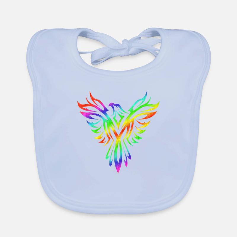 Phoenix Bogen in Himmel Baby Bio-Lätzchen