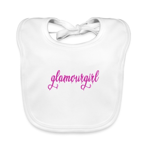 Glamourgirl dripping letters - Bio-slabbetje voor baby's