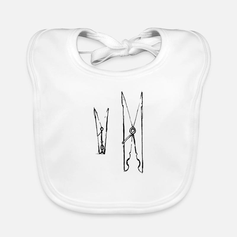 Pince à linge Bavoir bio Bébé