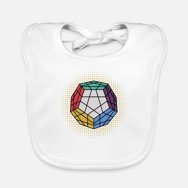 Dodekaeder Cube bytheManzaneda Baby Bio-Lätzchen