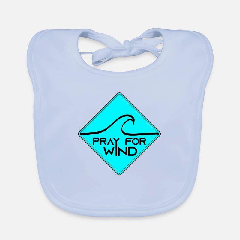 Pray for wind Baby Bio-Lätzchen
