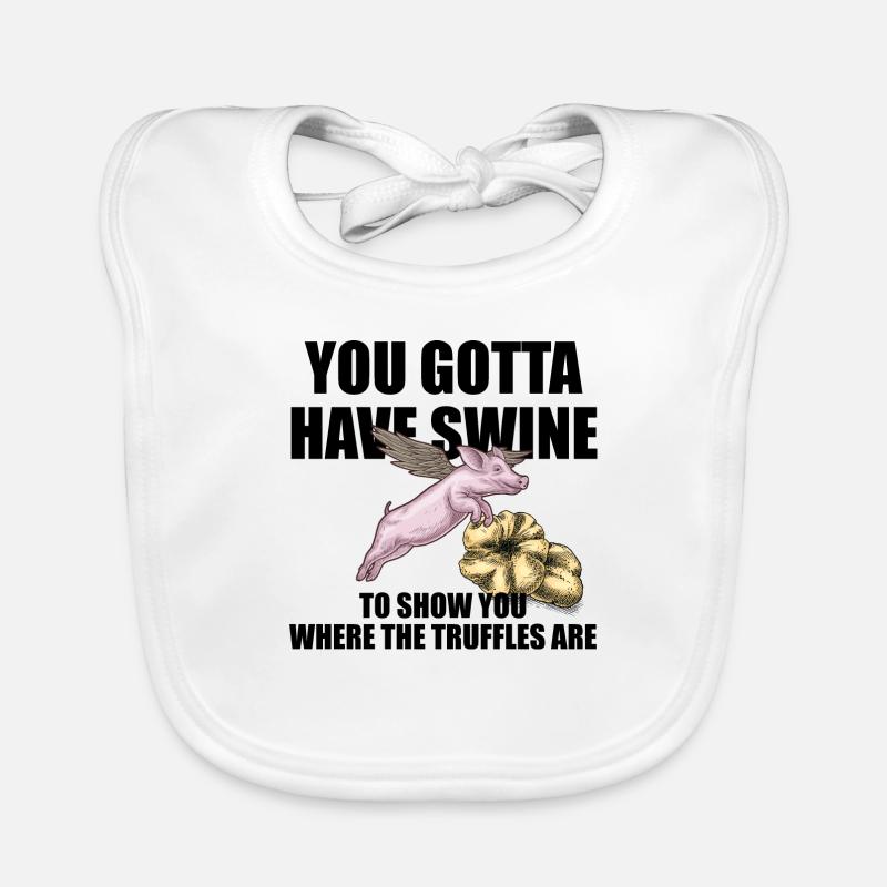 Truffe cochon avec aile Bavoir bio Bébé