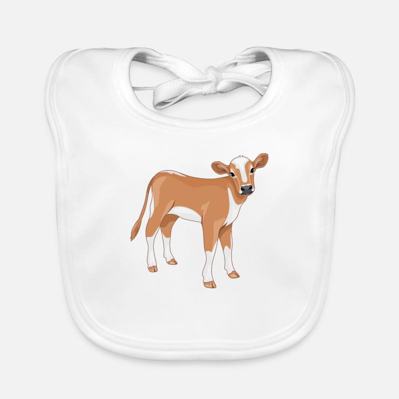 Cute calf Organic Baby Bibs