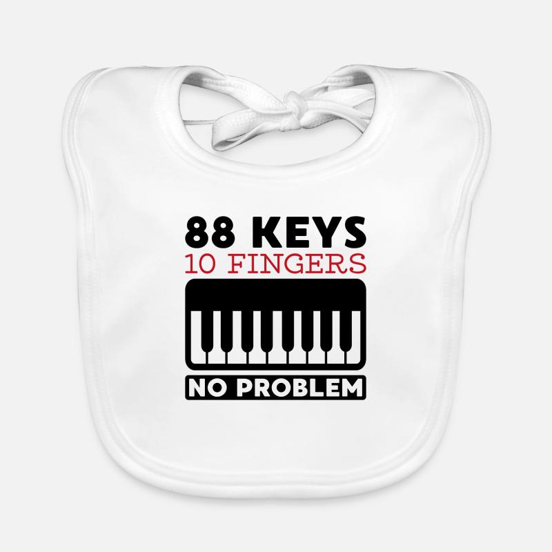 No problem Piano Pianist cadeau Bavoir bio Bébé