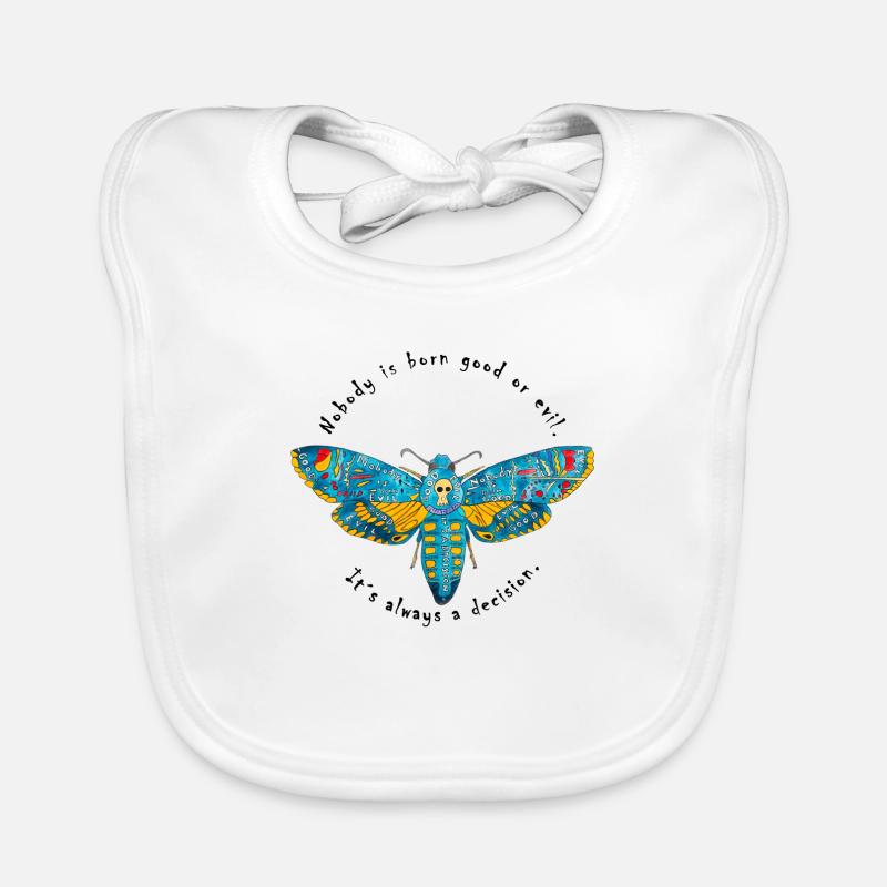 Cérête de tête de mort Bavoir bio Bébé