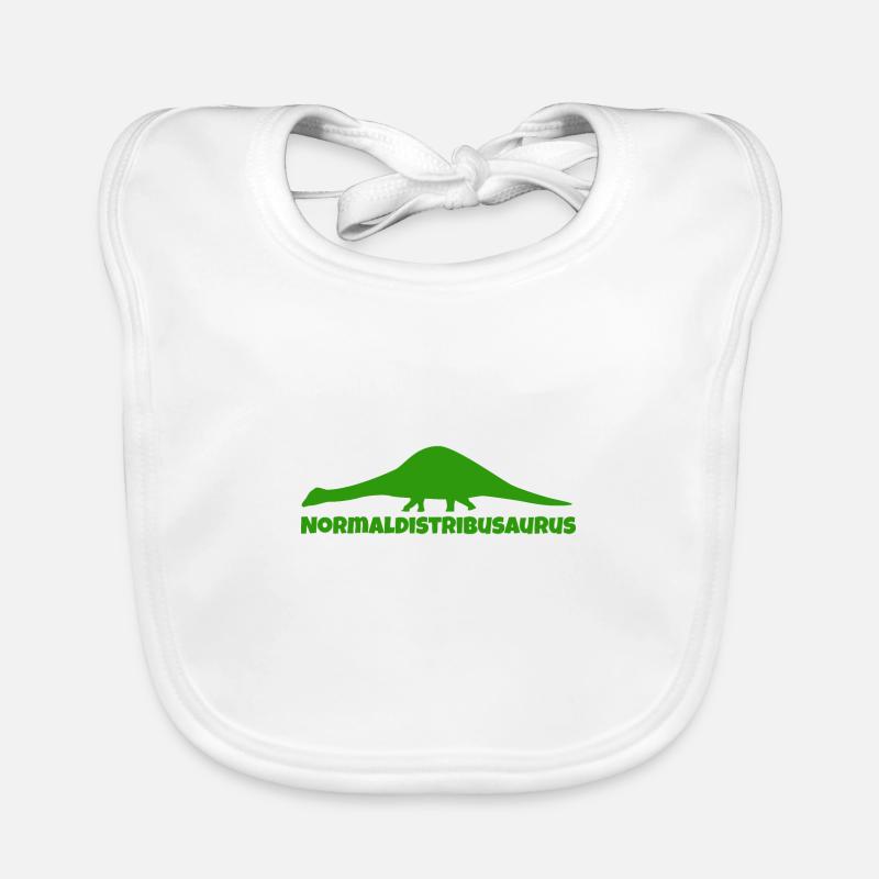 Math Symbol Normaldistribusaurus Dinosaurus Gift Baby Bio-Lätzchen