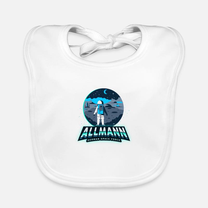 Allmann - german space force Baby Bio-Lätzchen