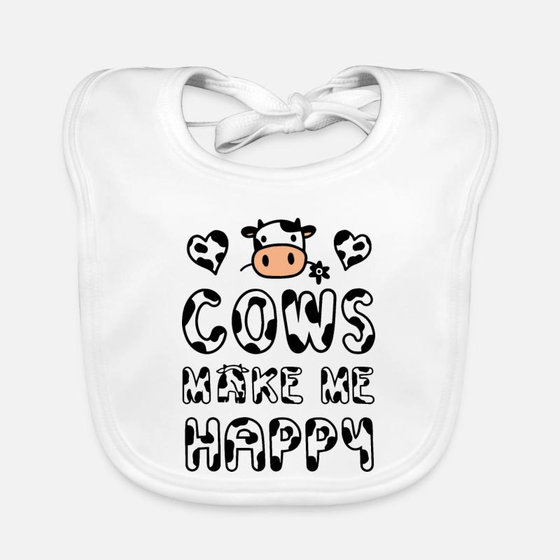 Cow cows Organic Baby Bibs