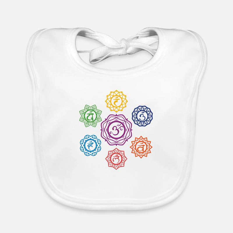 7 chakras Yoga Bavoir bio Bébé