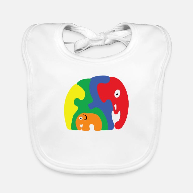Autism Elephant Organic Baby Bibs