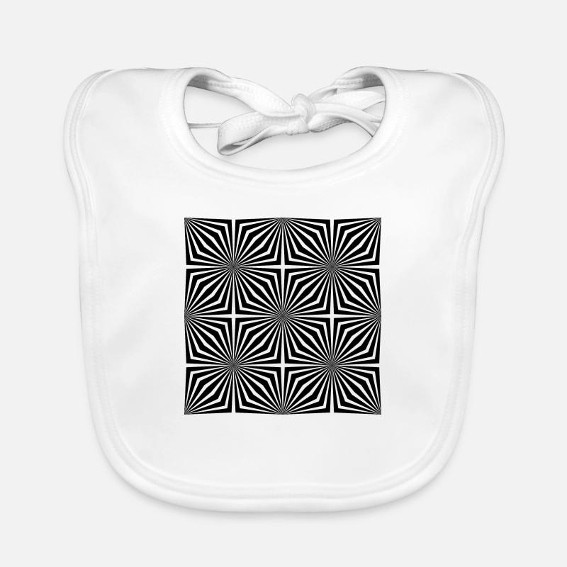 Optische Illusion Muster Formen Geometrie Geschenk Baby Bio-Lätzchen