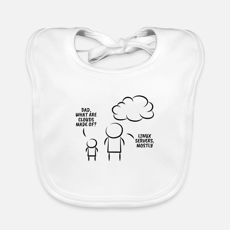 Linux servers Programming Informatic Gift Organic Baby Bibs