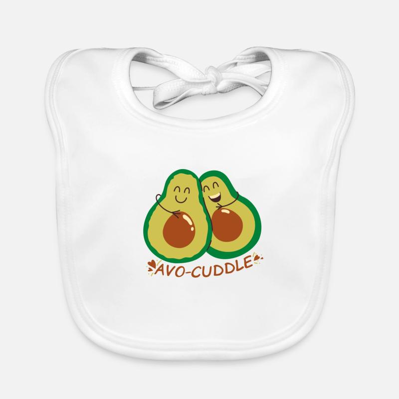 Avocado cuddle - Bavoir bio Bébé - blanc