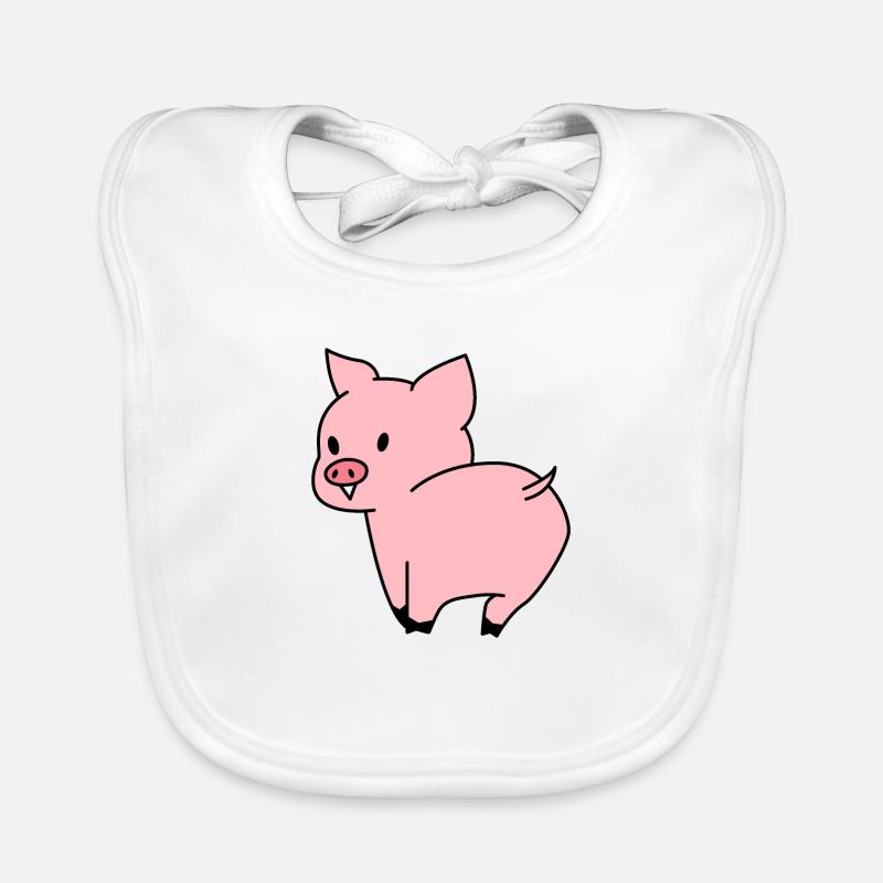 Cute Pig Organic Baby Bibs