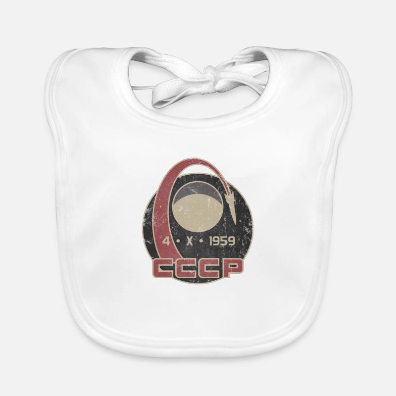 URSS Gagarine astronaute spatial Russie cadeau Bavoir bio Bébé