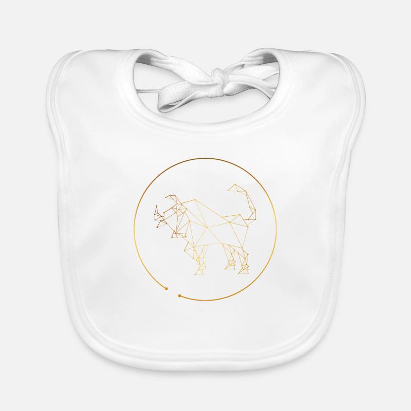 Zodiac sign Taurus Taurus Organic Baby Bibs