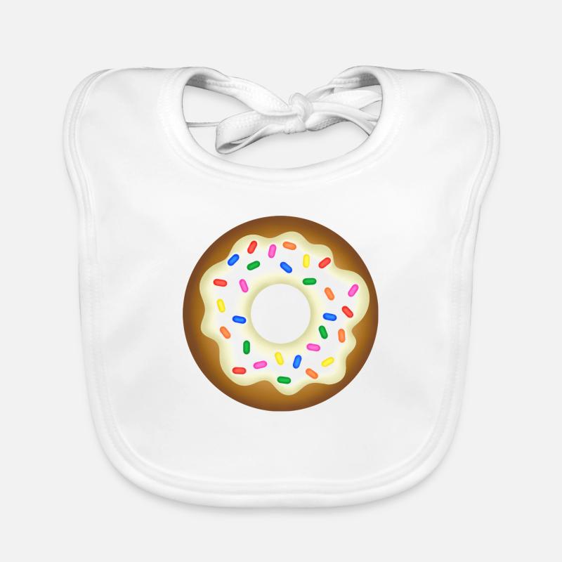 Beignet glacé savoureux Bavoir bio Bébé