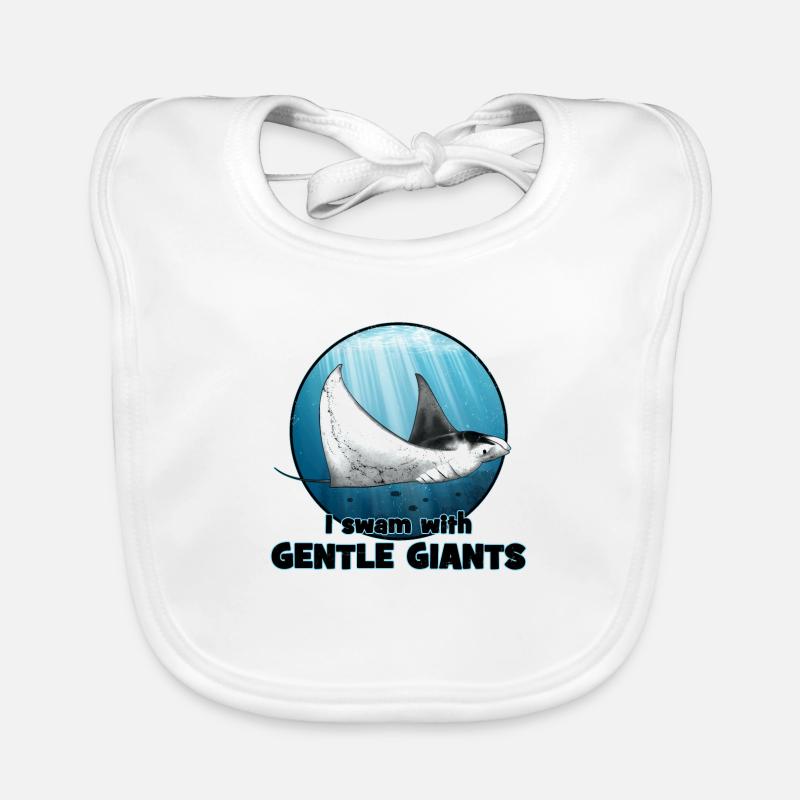 manta ray Organic Baby Bibs