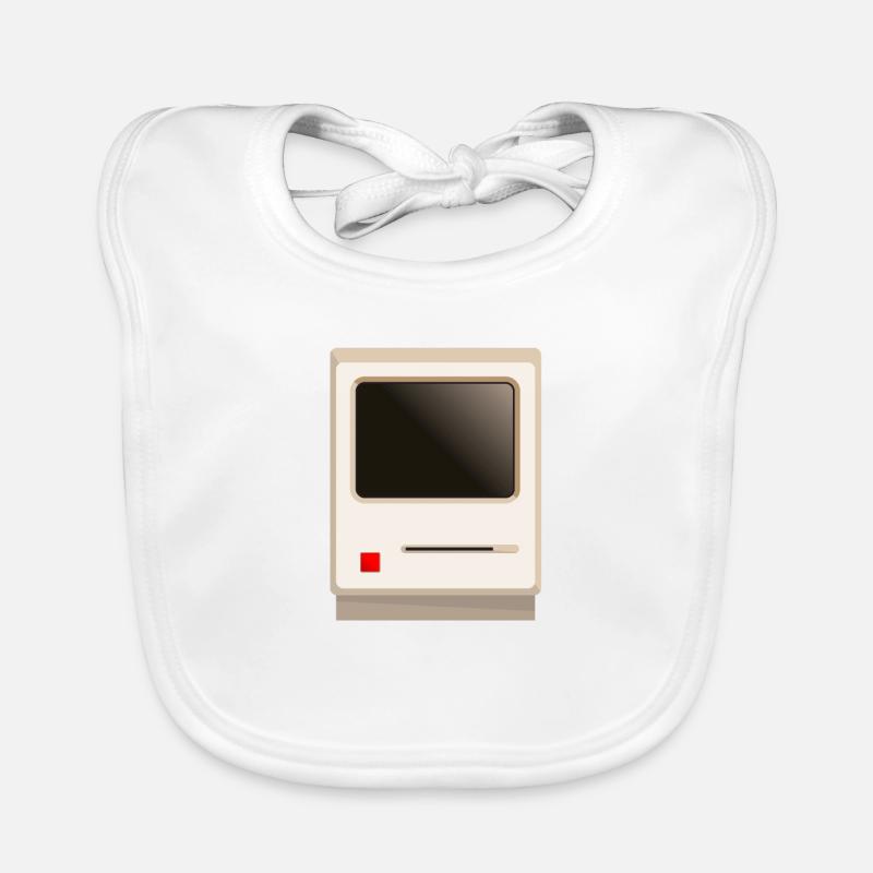 Old Beige Computer Baby Bio-Lätzchen