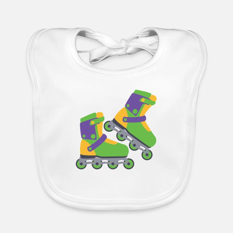 roller skates Organic Baby Bibs