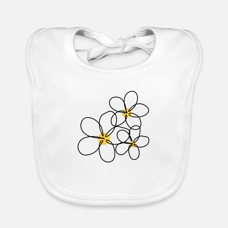 flowers Organic Baby Bibs