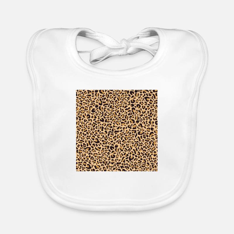 Leopard Pattern | Leopard Print | African Animal Organic Baby Bibs