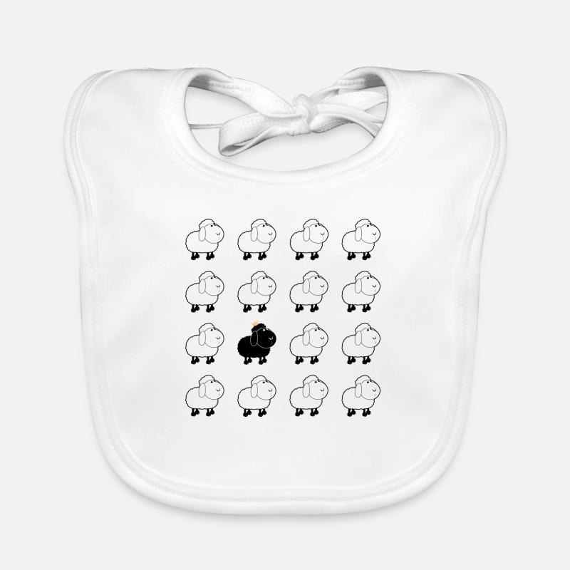 Black sheep design by Tonifilm Organic Baby Bibs
