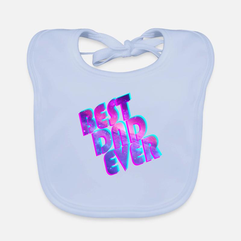 Best Dad Ever space Bavoir bio Bébé