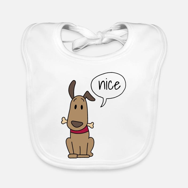 Mignon chien Bavoir bio Bébé