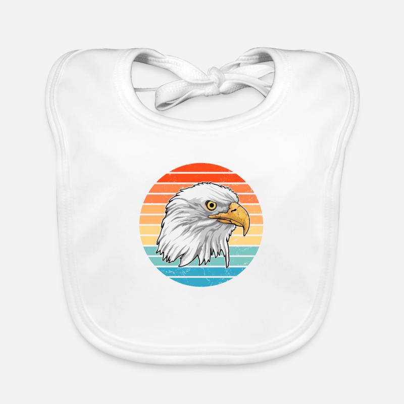 Aigle à tête blanche Bavoir bio Bébé