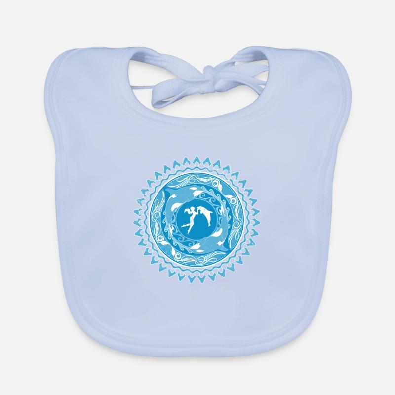 Fille de Poséidon Bavoir bio Bébé