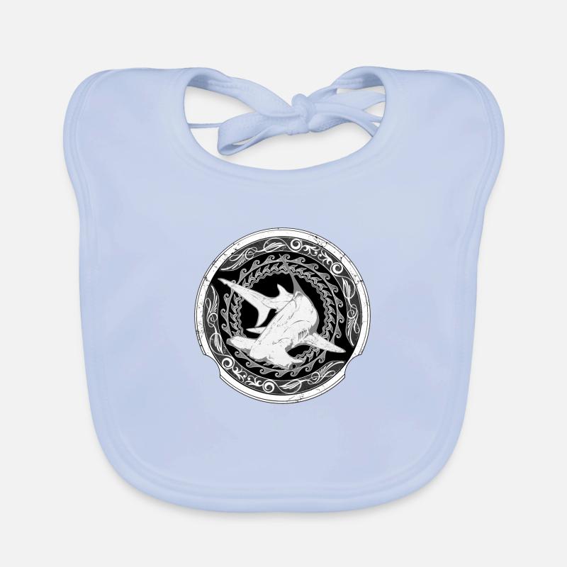 Bimini Hammerhead Shark Organic Baby Bibs
