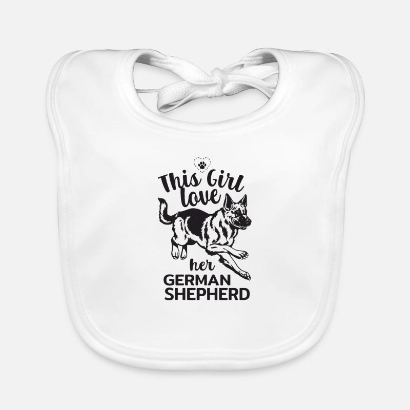 German shepherd Baby Bio-Lätzchen