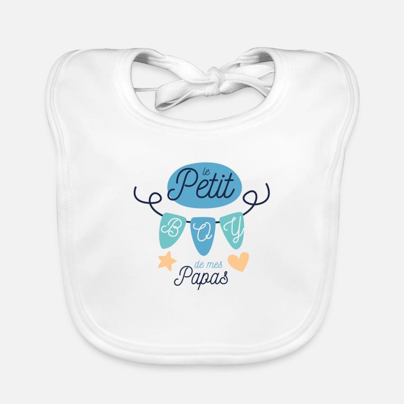 Le Petit Boy de Mes Papas Bavoir bio Bébé