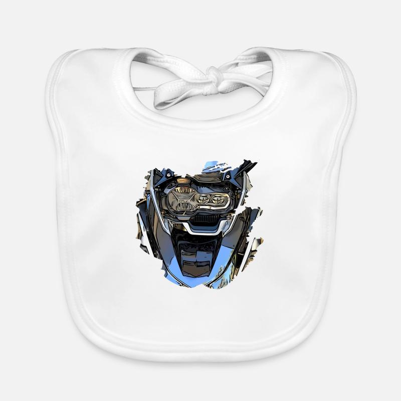 Mentau de moto Bavoir bio Bébé
