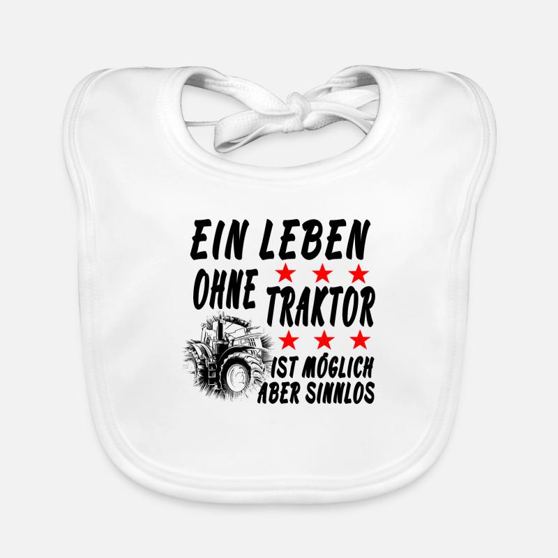 Traktor Baby Bio-Lätzchen