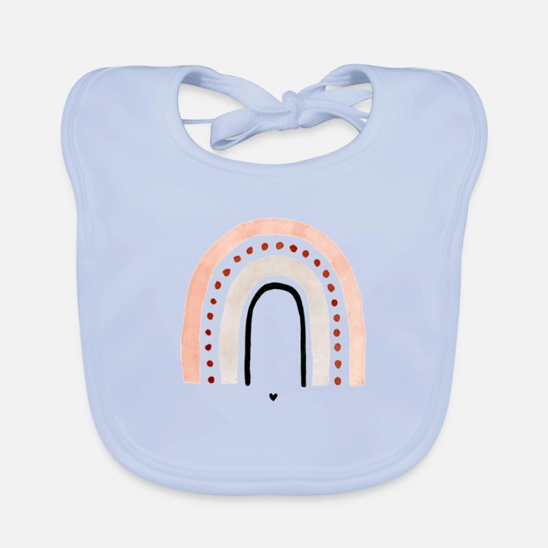 Regenbogen Aquarell Baby Bio-Lätzchen