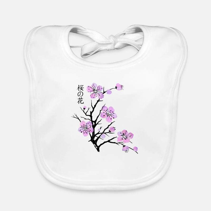 Kirschblüten Baby Bio-Lätzchen