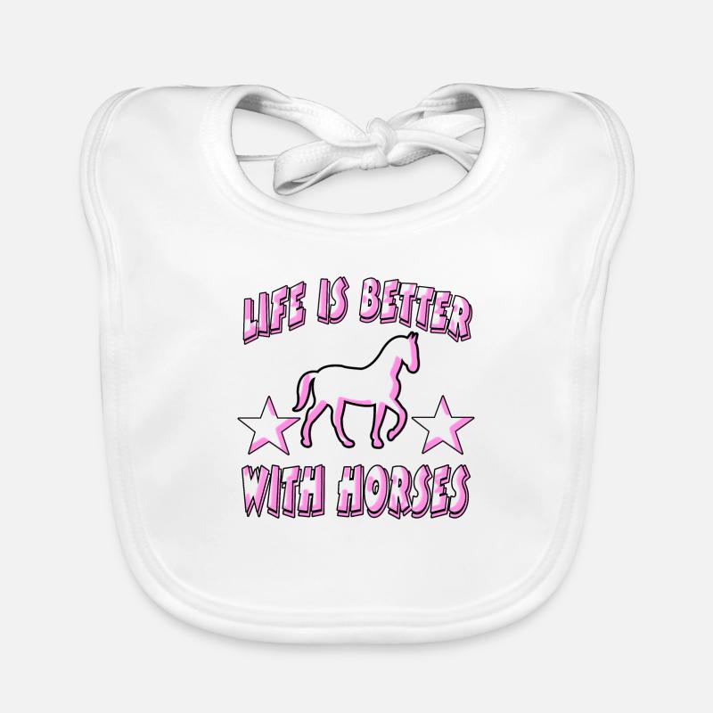 Cheval Bavoir bio Bébé