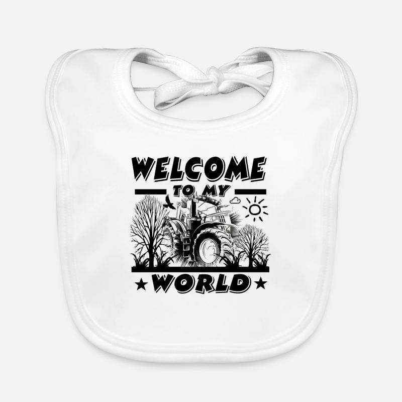 Tractor Organic Baby Bibs