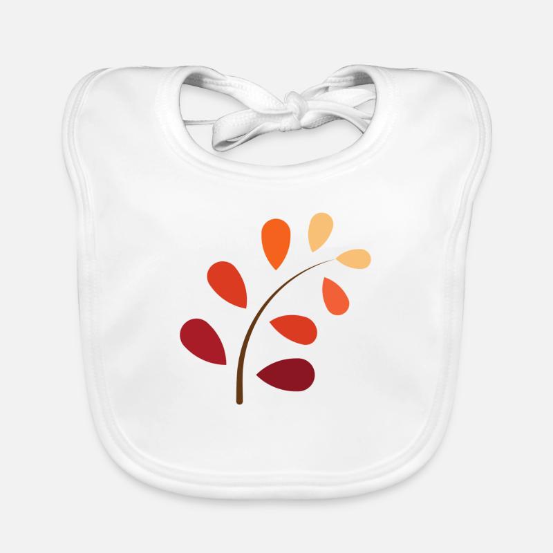 Autumn Branch with Gradient – Naturally Beautiful Organic Baby Bibs