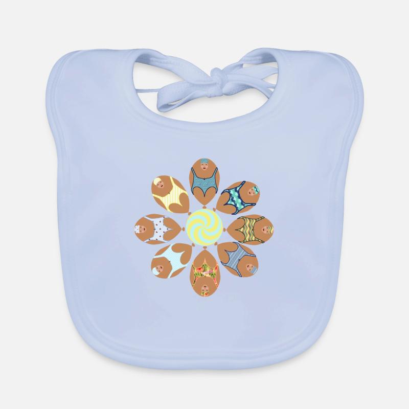 synchronized swimming Organic Baby Bibs