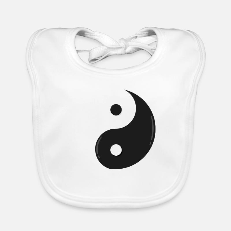 Yin et Yang Bavoir bio Bébé