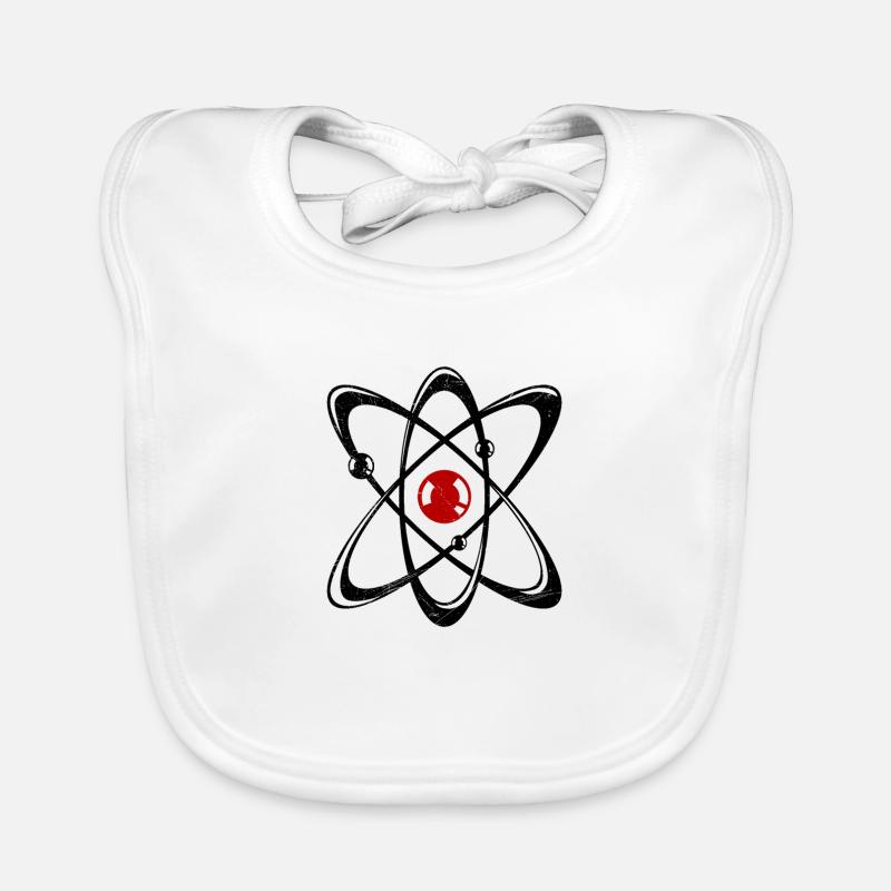 Symbole Atom Science Chimie Physique Cadeau Bavoir bio Bébé