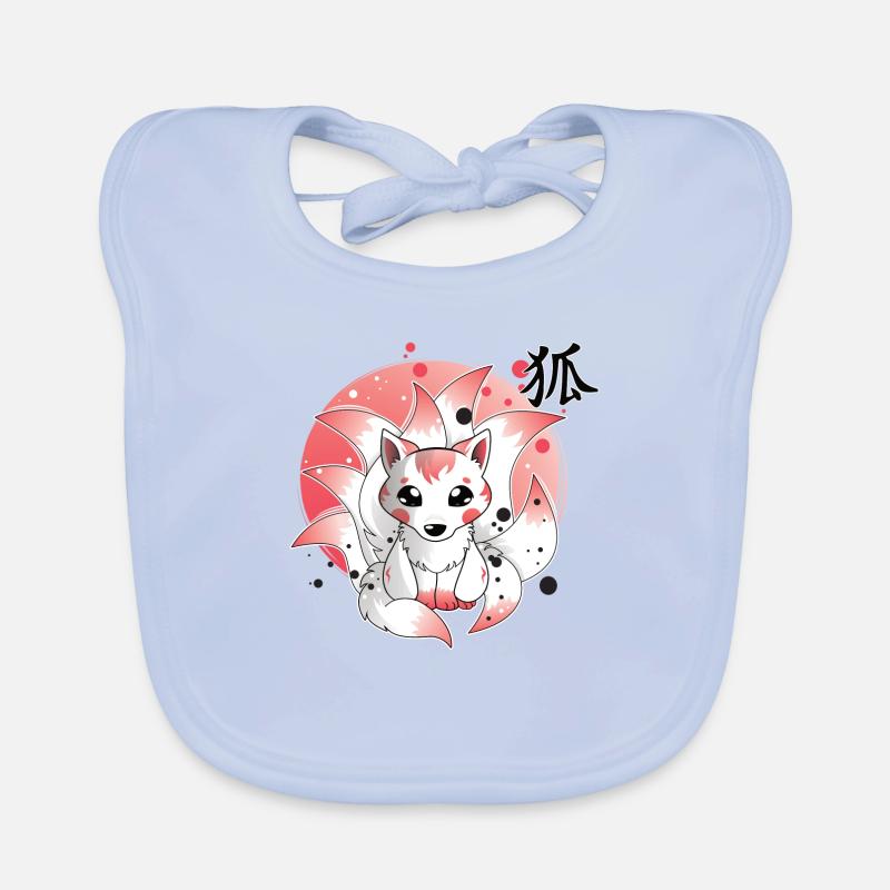 Ninetails, Renard, Kitsune Bavoir bio Bébé
