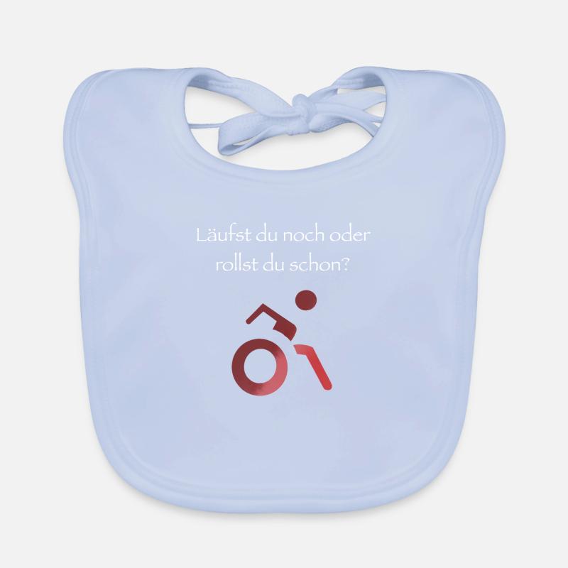 Läufst du noch oder rollst du schon? Baby Bio-Lätzchen